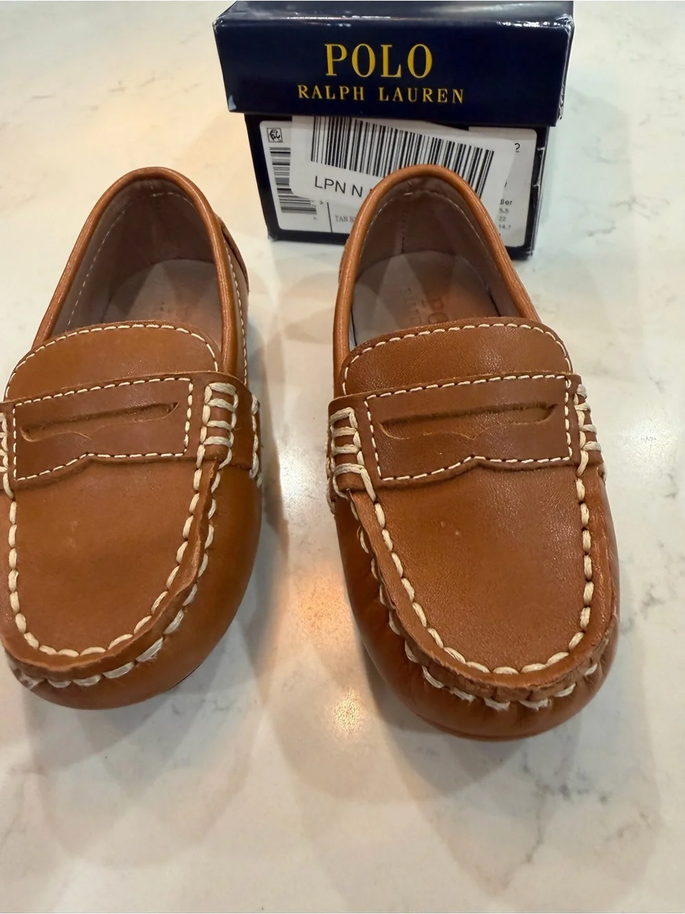 Polo Ralph Lauren Telly Leather Penny Loafer Size: 6 (toddler)